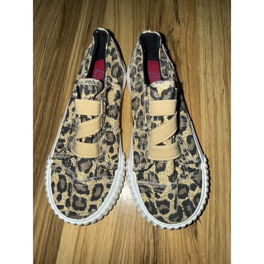 Blowfish NEW‎ Sneakers Girls Size 9c 9 Leopard Print Slip On Malibu Kids Shoes